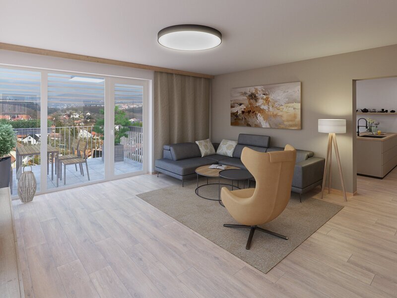 Byt B2 v novostavbě Nad Kapličkou na Kudlově