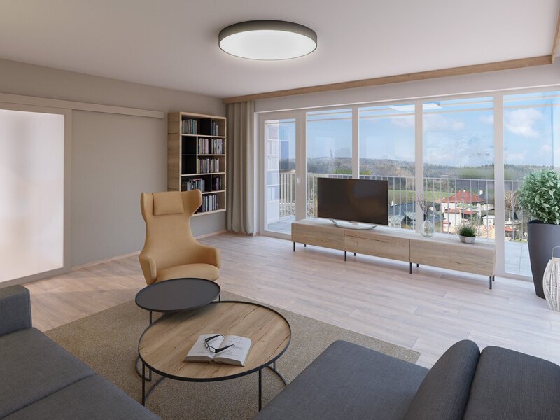 Byt A3 v novostavbě  Nad Kapličkou na Kudlově