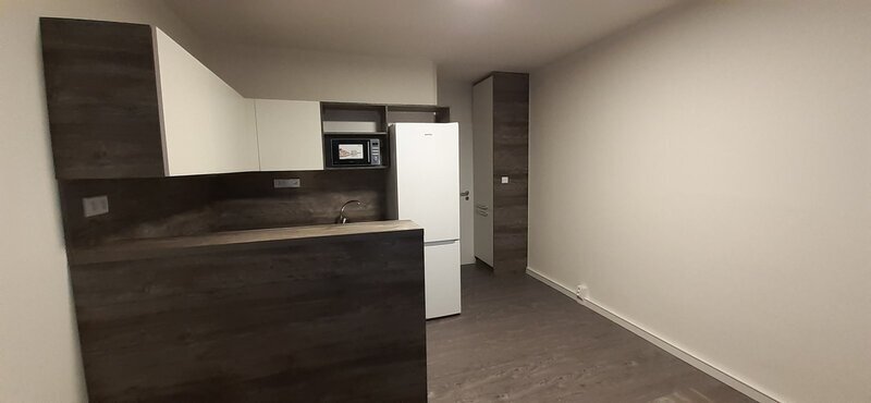 Pronájem bytu v novostavbě, 1+kk, 3.patro, kompletně zařízený