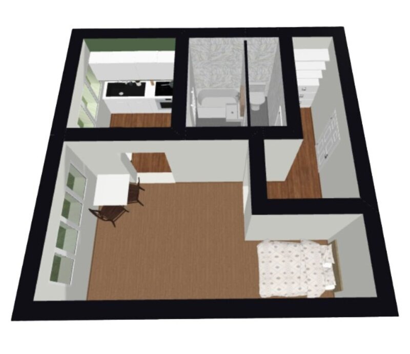 1+1 na ulici Santražiny, bydlení v centru Zlína, kde máte vše jen pár kroků