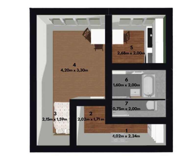 1+1 na ulici Santražiny, bydlení v centru Zlína, kde máte vše jen pár kroků