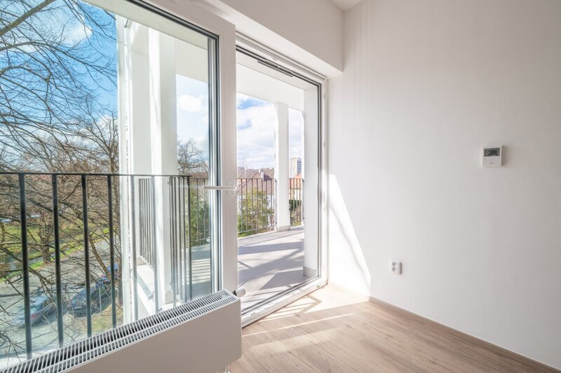 Pronájem nového bytu 2+kk s terasou a garážovým stáním, Zlín – Rezidence u Soutoku