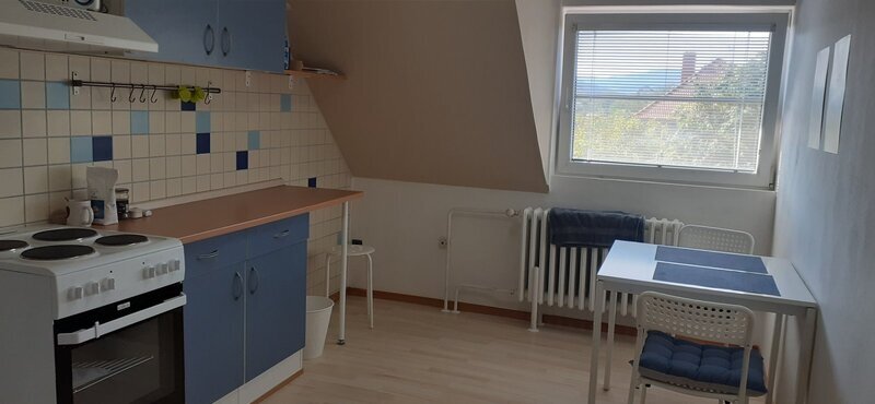 Pronájem pěkného podkrovního bytu 1+1 36 m2, ve 4.NP, obec Želechovice