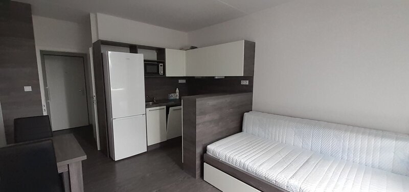 Pronájem bytu v novostavbě, 1+kk, 3.patro, kompletně zařízený