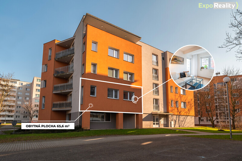 Pronájem částečně zařízeného bytu 2+kk s garážovým stáním – Zlín, Kúty