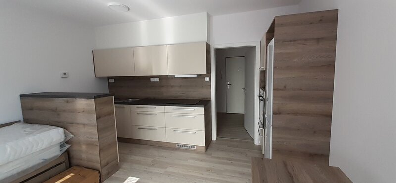 Pronájem kompletně zařízené novostavby 1+kk 28 m2, s terasou