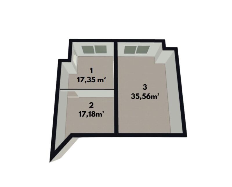 Pronájem komerčních prostor 70 m² – centrum Zlína, ulice Bartošova