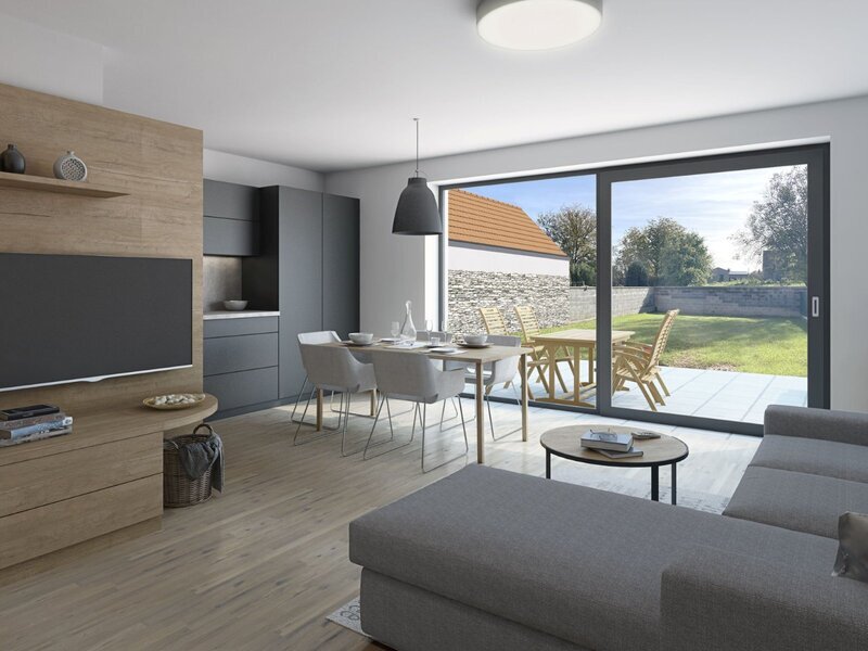 Prodej moderního rodinného domu 5+kk s garáží a zahradou – Míškovice u Zlína